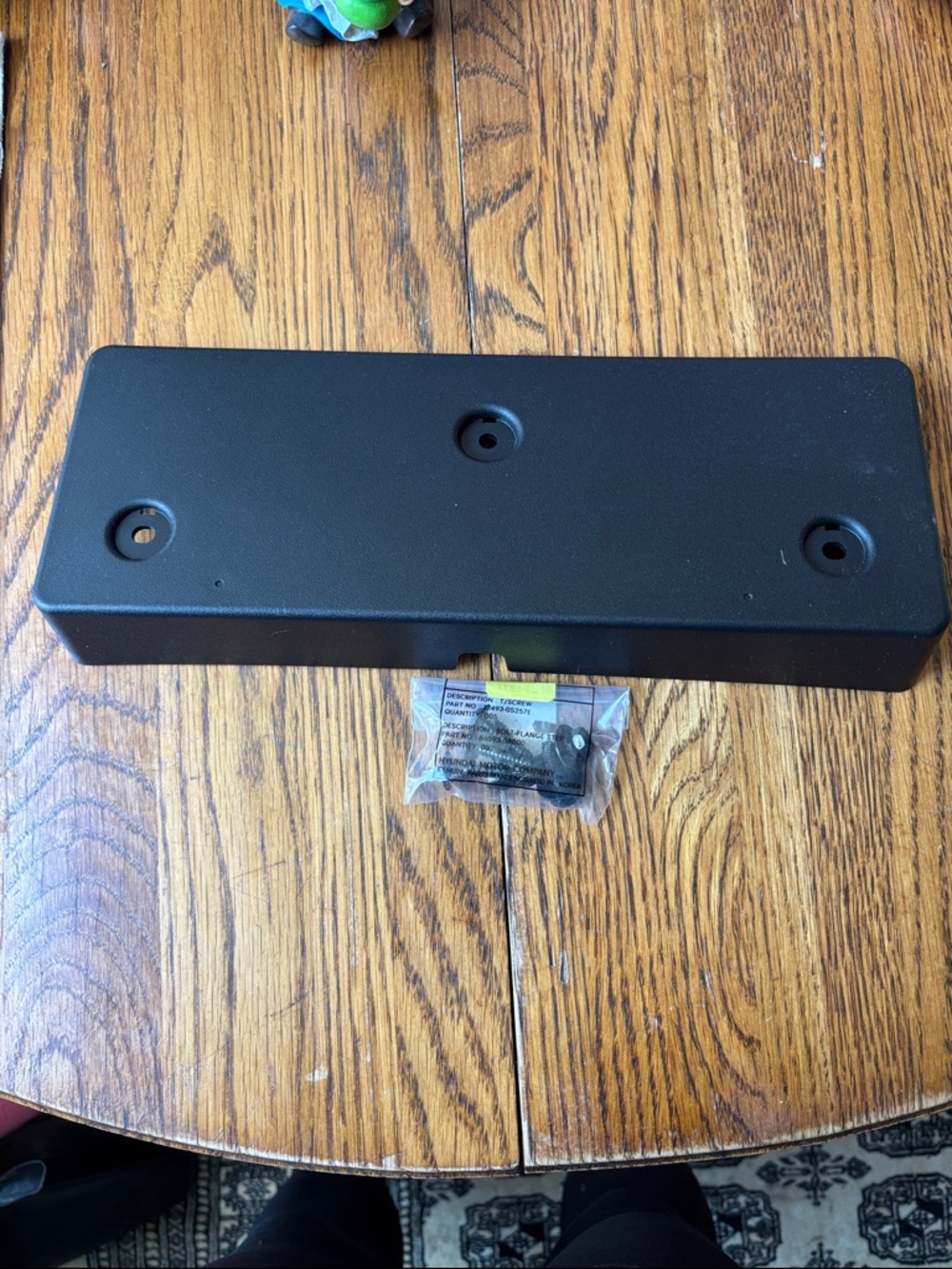 Hyundai Tucson Front License Plate Mount 2021-2024